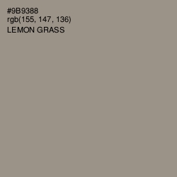 #9B9388 - Lemon Grass Color Image